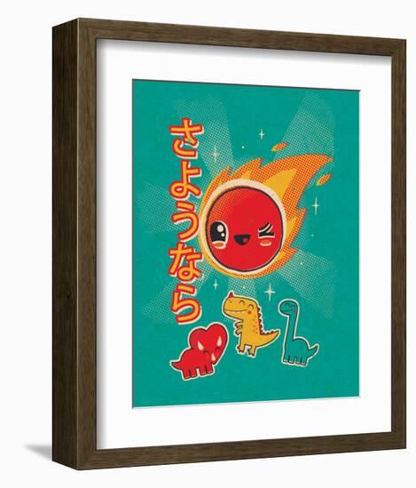 Kawaii in the Sky-Michael Buxton-Framed Art Print