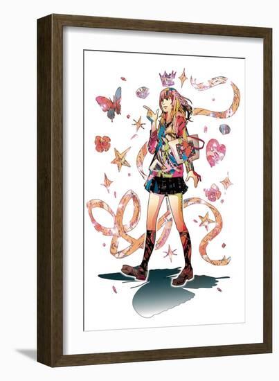 Kawaii Maneuver-HR-FM-Framed Art Print