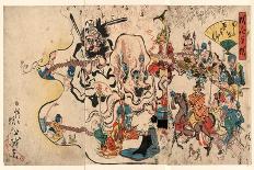 Shoki and Attendant Demons, 1898-Kawanabe Kyosai-Giclee Print