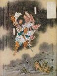 Shoki and Attendant Demons, 1898-Kawanabe Kyosai-Giclee Print