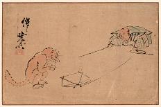 Jigoku Dayu (Hell Courtesan). After 1885-Kawanabe Kyosai-Giclee Print