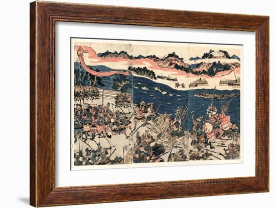 Kawanakajima No Kassen-Kubo Shunman-Framed Giclee Print