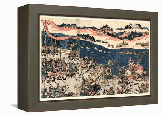 Kawanakajima No Kassen-Kubo Shunman-Framed Premier Image Canvas