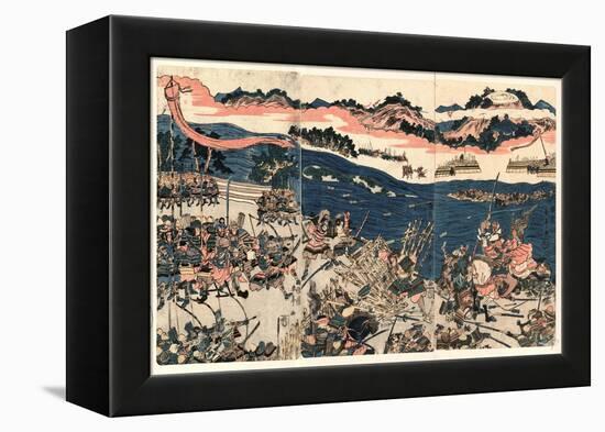 Kawanakajima No Kassen-Kubo Shunman-Framed Premier Image Canvas