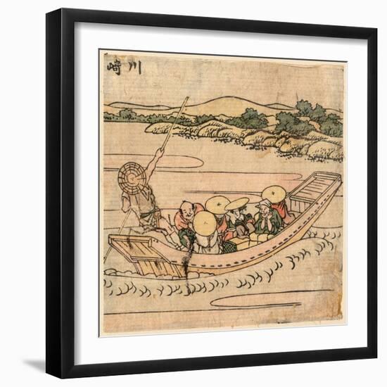 Kawasaki-Katsushika Hokusai-Framed Giclee Print