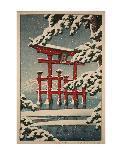 Winter at Arashiyama-Kawase Hasui-Art Print