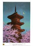 Pagoda in Moonlight-Kawase Hasui-Framed Art Print