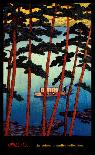 Pagoda in Moonlight-Kawase Hasui-Framed Art Print