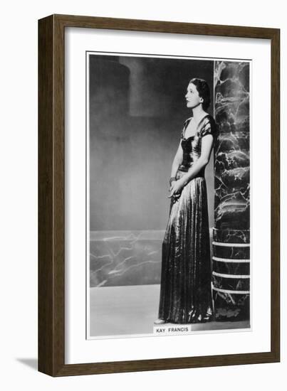 Kay Francis, American Stage and Film Actress, 1938-null-Framed Giclee Print