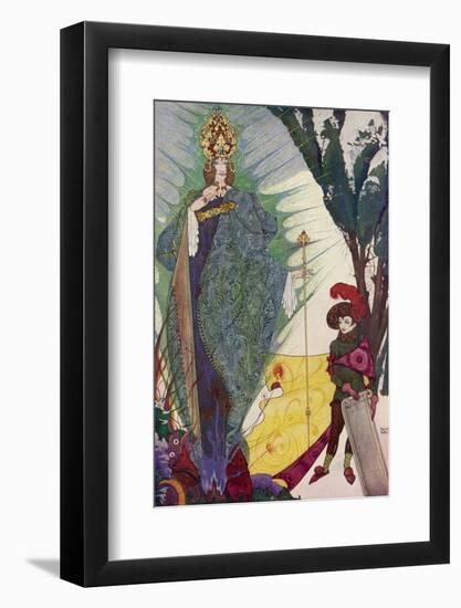 Kay Meets the Snow Queen-Harry Clarke-Framed Photographic Print