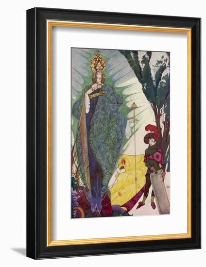 Kay Meets the Snow Queen-Harry Clarke-Framed Photographic Print