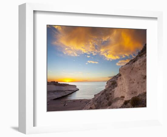 Kayak Camp at Arroyo Blanco, Isla Carmen, Baja, Sea of Cortez, Mexico-Gary Luhm-Framed Photographic Print