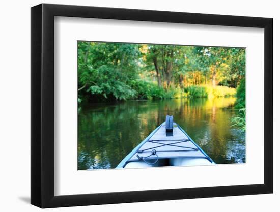 Kayak on a Small River-maksheb-Framed Photographic Print