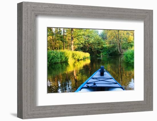 Kayak on a Small River-maksheb-Framed Photographic Print