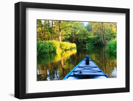 Kayak on a Small River-maksheb-Framed Photographic Print