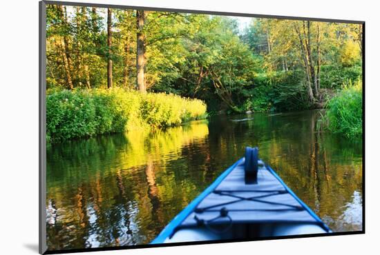 Kayak on a Small River-maksheb-Mounted Photographic Print