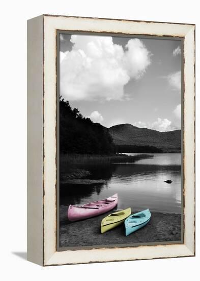 Kayak Pastels-Suzanne Foschino-Framed Premier Image Canvas
