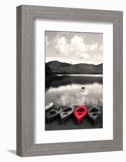 Kayak Red 2-Suzanne Foschino-Framed Photographic Print