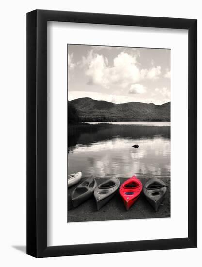 Kayak Red 2-Suzanne Foschino-Framed Photographic Print