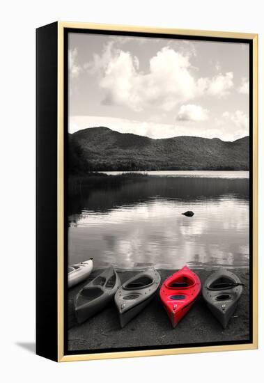 Kayak Red 2-Suzanne Foschino-Framed Premier Image Canvas