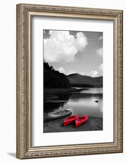 Kayak Red-Suzanne Foschino-Framed Photographic Print