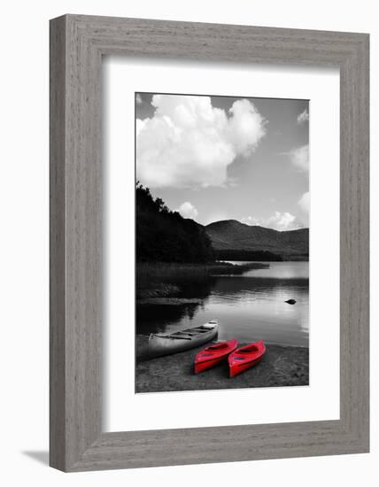 Kayak Red-Suzanne Foschino-Framed Photographic Print