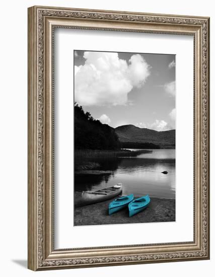 Kayak Teal-Suzanne Foschino-Framed Photographic Print