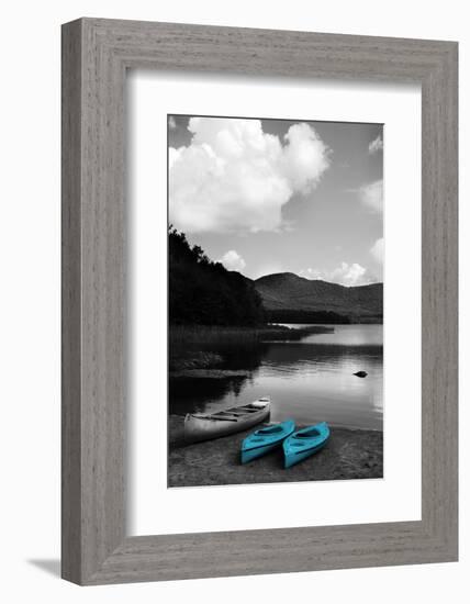 Kayak Teal-Suzanne Foschino-Framed Photographic Print