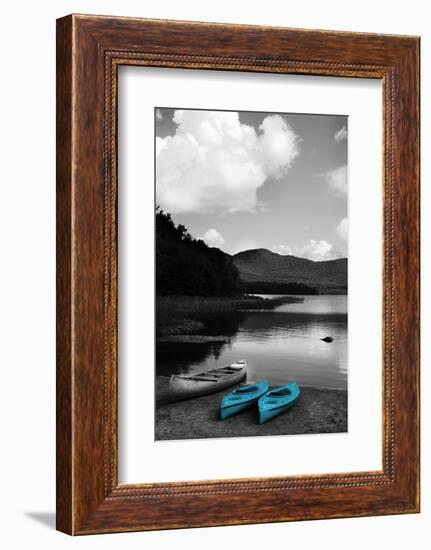 Kayak Teal-Suzanne Foschino-Framed Photographic Print