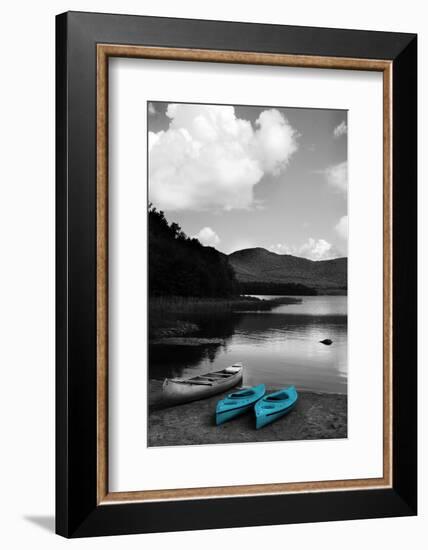 Kayak Teal-Suzanne Foschino-Framed Photographic Print