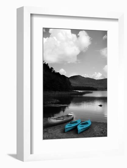 Kayak Teal-Suzanne Foschino-Framed Photographic Print