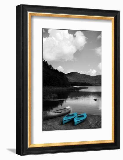 Kayak Teal-Suzanne Foschino-Framed Photographic Print