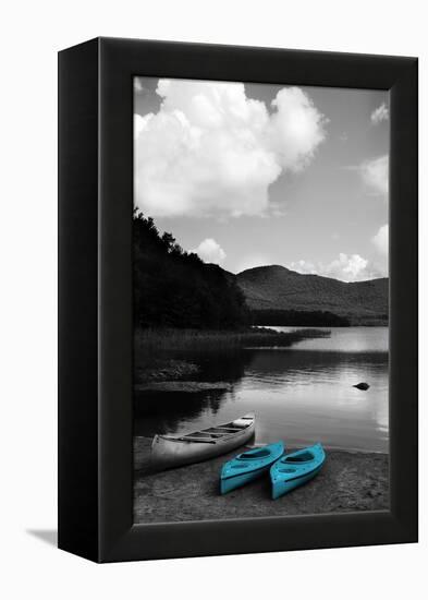 Kayak Teal-Suzanne Foschino-Framed Premier Image Canvas