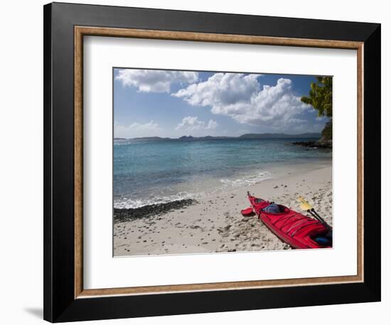 Kayak Tour on Honeymoon Bay, St John, United States Virgin Islands, USA, US Virgin Islands-Trish Drury-Framed Photographic Print