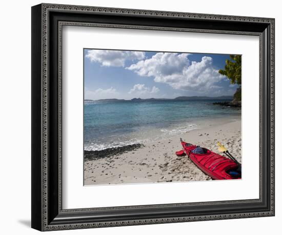 Kayak Tour on Honeymoon Bay, St John, United States Virgin Islands, USA, US Virgin Islands-Trish Drury-Framed Photographic Print