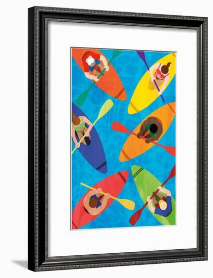 Kayak Traffic 2-Marcus Prime-Framed Art Print