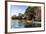 Kayaker in Sea Caves, Devils Island, Apostle Islands National Lakeshore, Wisconsin, USA-Chuck Haney-Framed Photographic Print