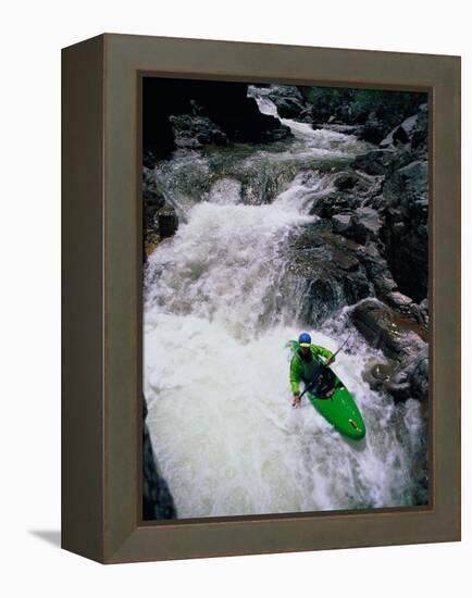 Kayaker Negotiates a Turn-Amy And Chuck Wiley/wales-Framed Premier Image Canvas