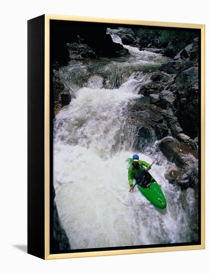 Kayaker Negotiates a Turn-Amy And Chuck Wiley/wales-Framed Premier Image Canvas