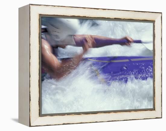 Kayaking, Durango, Colorado, USA-Lee Kopfler-Framed Premier Image Canvas