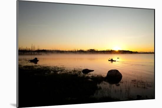 Kayaking Jackson Lake In Grand Teton National Park, WY-Justin Bailie-Mounted Photographic Print