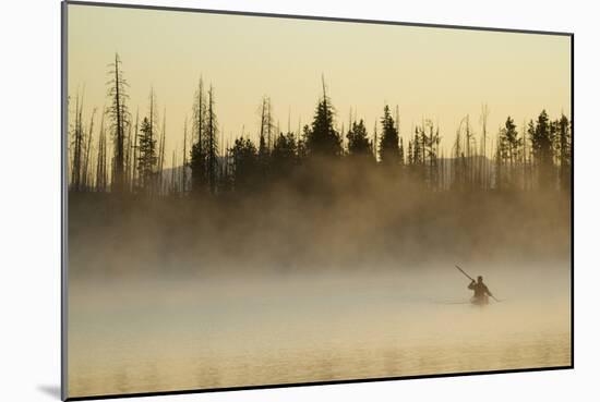 Kayaking Jackson Lake In Grand Teton National Park, WY-Justin Bailie-Mounted Photographic Print