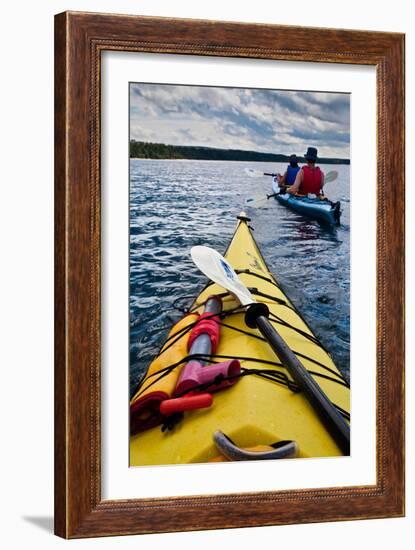 Kayaking Lake Superior-Steve Gadomski-Framed Photographic Print