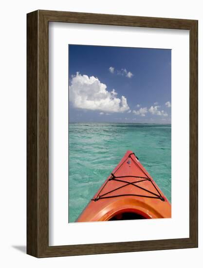 Kayaking Off the Coast, Southwater Cay, Belize-Cindy Miller Hopkins-Framed Photographic Print