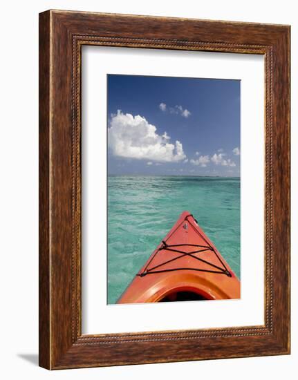 Kayaking Off the Coast, Southwater Cay, Belize-Cindy Miller Hopkins-Framed Photographic Print