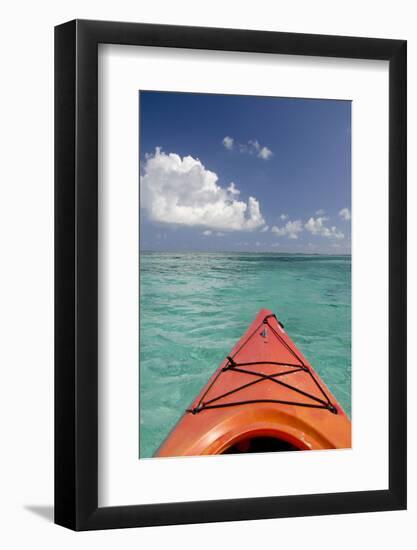 Kayaking Off the Coast, Southwater Cay, Belize-Cindy Miller Hopkins-Framed Photographic Print