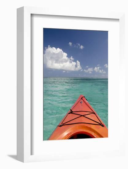 Kayaking Off the Coast, Southwater Cay, Belize-Cindy Miller Hopkins-Framed Photographic Print