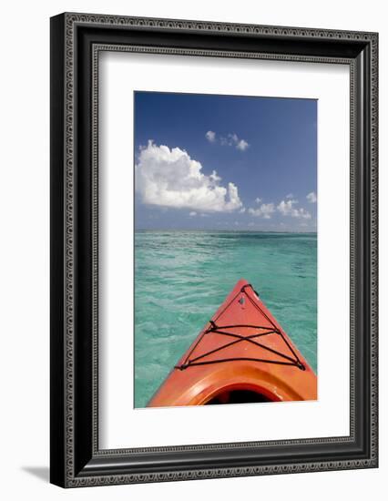 Kayaking Off the Coast, Southwater Cay, Belize-Cindy Miller Hopkins-Framed Photographic Print