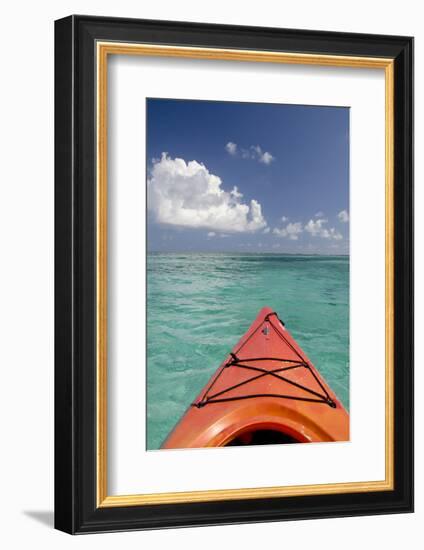 Kayaking Off the Coast, Southwater Cay, Belize-Cindy Miller Hopkins-Framed Photographic Print