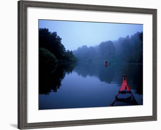 Kayaking on the Monomoy River, Cape Cod, Harwich, Massachusetts, USA-Jerry & Marcy Monkman-Framed Photographic Print